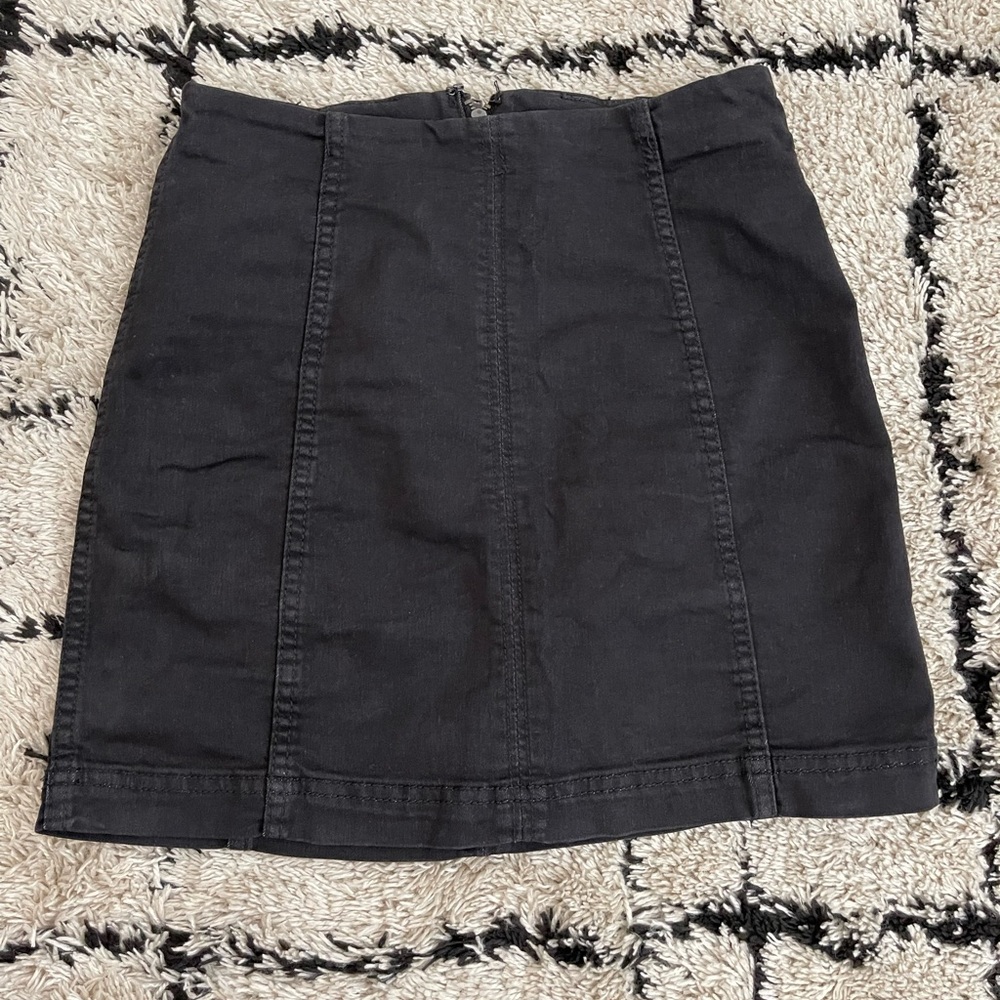 Free People denim mini skirt